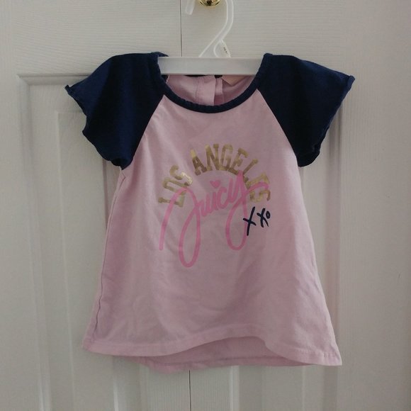 Juicy Couture Navy Joggers & T-Shirt Lot - Picture 6 of 9